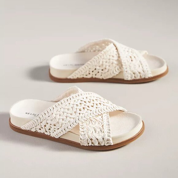NEW KELSI DAGGER Sailor Flatform Sandals shell for women 127tn - Picture 1 of 7